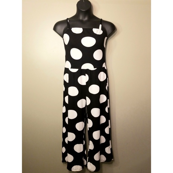 NWOT Plus Size Polka Dot Capri Jumpsuit - Picture 2 of 4